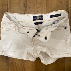 Lucky brand toddler white denim shorts size 6